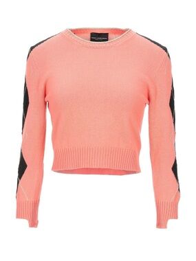 ATOS LOMBARDINI
Sweaters
4 (US) - Coral and Black Crewneck Cropped S